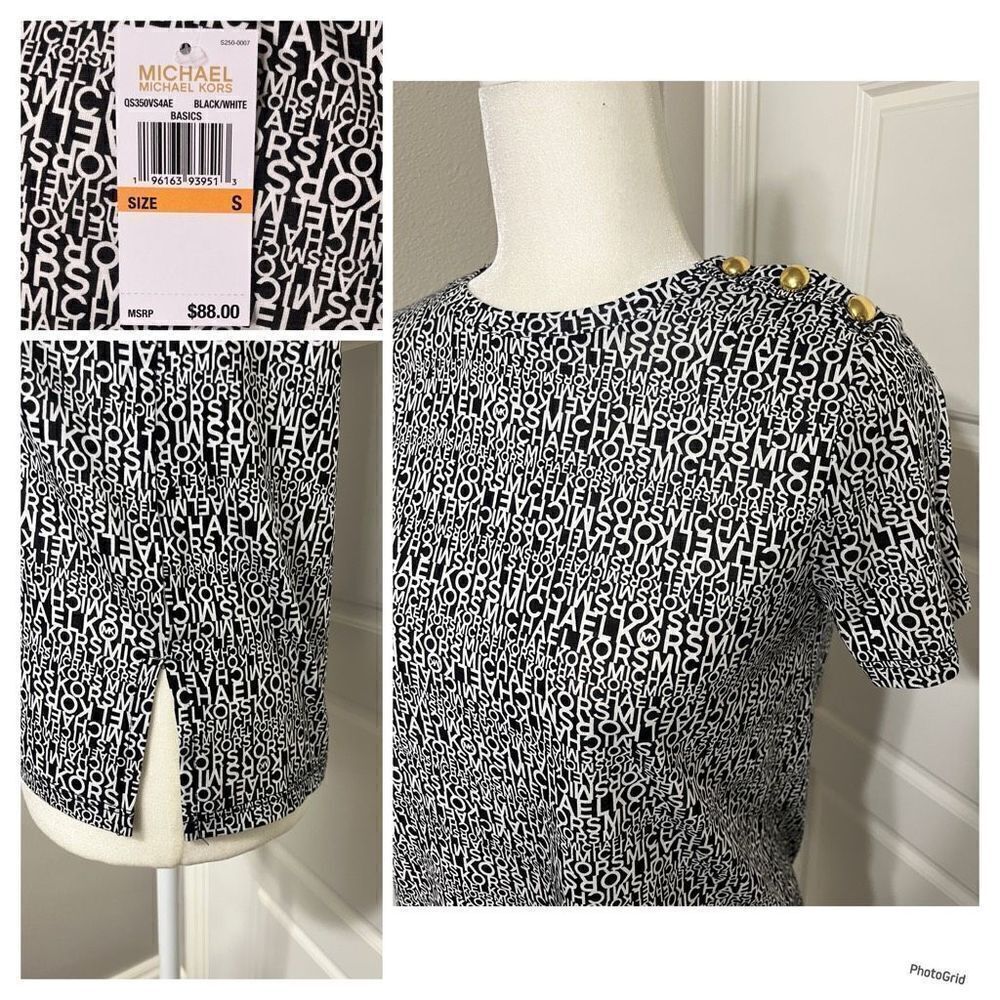 Michael Kors Short Sleeve Logo T Shirt